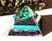 Orgone Pyramid Energy Generator Malachite Shungite Pyramid for Emf Protection Detoxification Meditation Healing Chakra