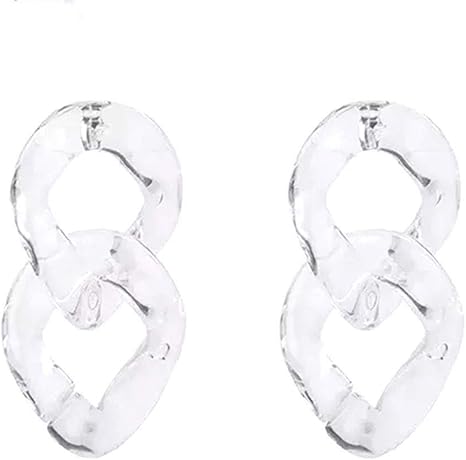 Amazon Co Jp 女性のペンダントイヤリング透明な幾何学的なイヤリングガールフレンドのためのホリデーギフト ホーム キッチン