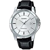 Casio MTP-V004L-7A Men's Standard Analog Stainless Steel Date Silver Dial Watch