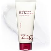 SCAPES UNTOLD BEAUTY Camellia Damaged Hair Treatment 320ml/10.82 fl.oz | Deep Repair Conditioner for Dry & Damaged Hair with Jeju Camellia Oil & Hydrolyzed Keratin | Protein-Enriched, Moisturizing