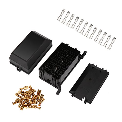 LiangGui Auto fuse box 6 relay holder 5 road 12V 24V 80A relay mounting fuse box