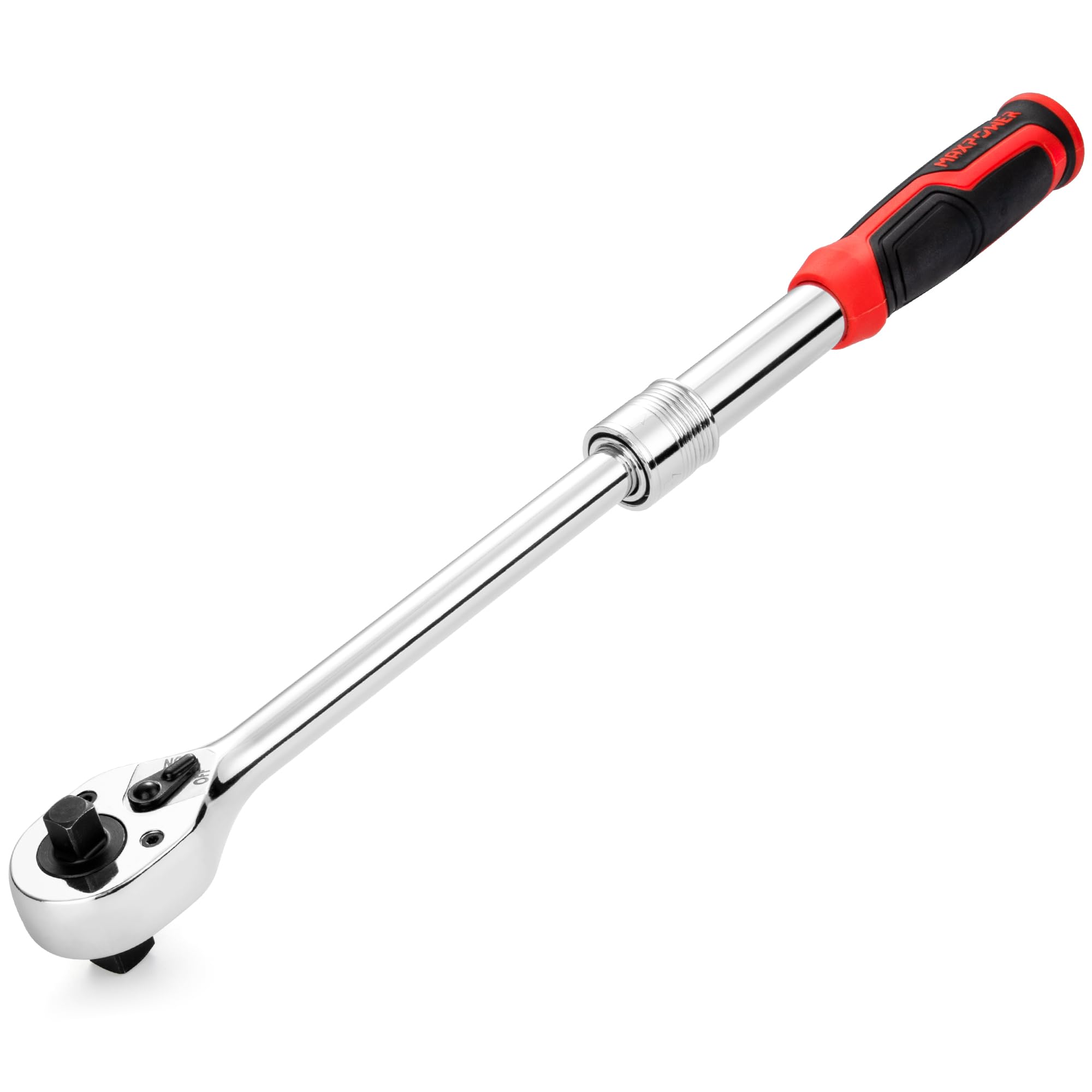 Photo 1 of MAXPOWER Extendable Ratchet Wrench, 1/2" & 3/8" Dual Drive Ratchet Handle, Quick Release 72-Tooth Reversible Ratcheting, Extendable Handle 10.8" to 16.4"