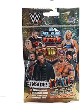Topps WWE Slam Attax 10 TCG Collection Multipack, Multi Color