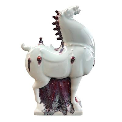 Buy Chinese Porcelain Sculpture Horse Ancient Tang Horse Collectible Office Decorative Crafts Thanksgiving Birthday Gifts Oriental Art Statues White A Online In Turkey B08j7tr2sf