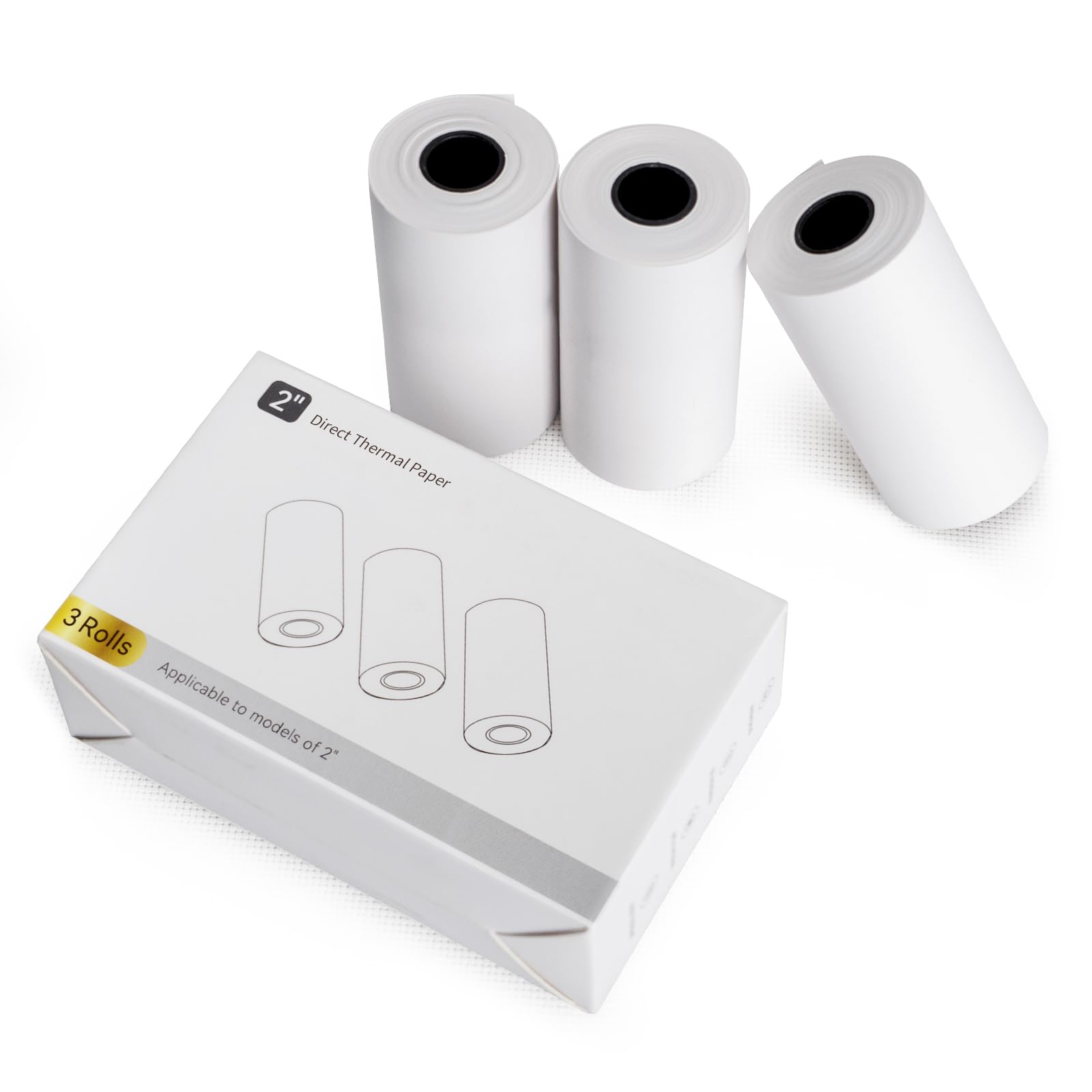 3Rolls Sticker Paper, Thermal Paper…