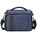 BAGSMART Compact Camera Shoulder Bag for SLR/DSLR with Waterproof Rain Cover, Heather Blue primary