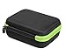 Protective case for Shokz openrun, openrun pro, openrun Mini, openmove, opencomm, Aftershokz Aeropex, OpenMove, Trekz, Trekz Mini, Trekz Air, Bluez 2, 2S; KSCAT (Black with Green Zip)