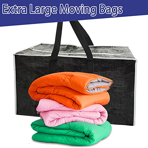 ORACHA Large Storage Bags-119L 26gallons, Heavy Duty Moving Bags w/ Backpack Straps, Handle-Max Load: 65lbs, Waterproof Storage Bag for Traveling, Under Bed and Christmas Decorations Storage, 1 Pack
