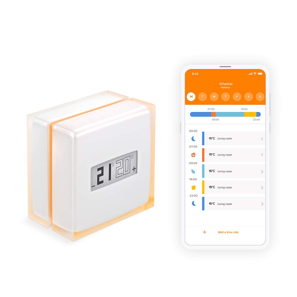 Netatmo Smart Thermostat for Individual Boiler, NTH01-EN-EC