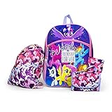 My Little Pony Purple 16 Backpack Back to School Essentials Set