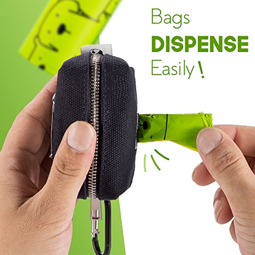 Black Poop Bags Holder, 10 to Charity, Strong Quality Zipper, Virgin