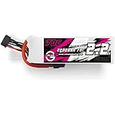 CNHL 2200mAh 6s Lipo Battery 22.2V 70C with XT60 Plug for RC Car Quadcopter Racing Drone Helicopter Airplane