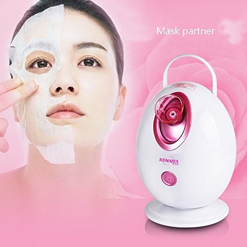 HF morning Face Humidifier Steaming Device Beauty Equipment Home Sprayer Hot Spray Steamed Face Machine Facial Ion Water Humidifier Cleaning Tool (Pink)