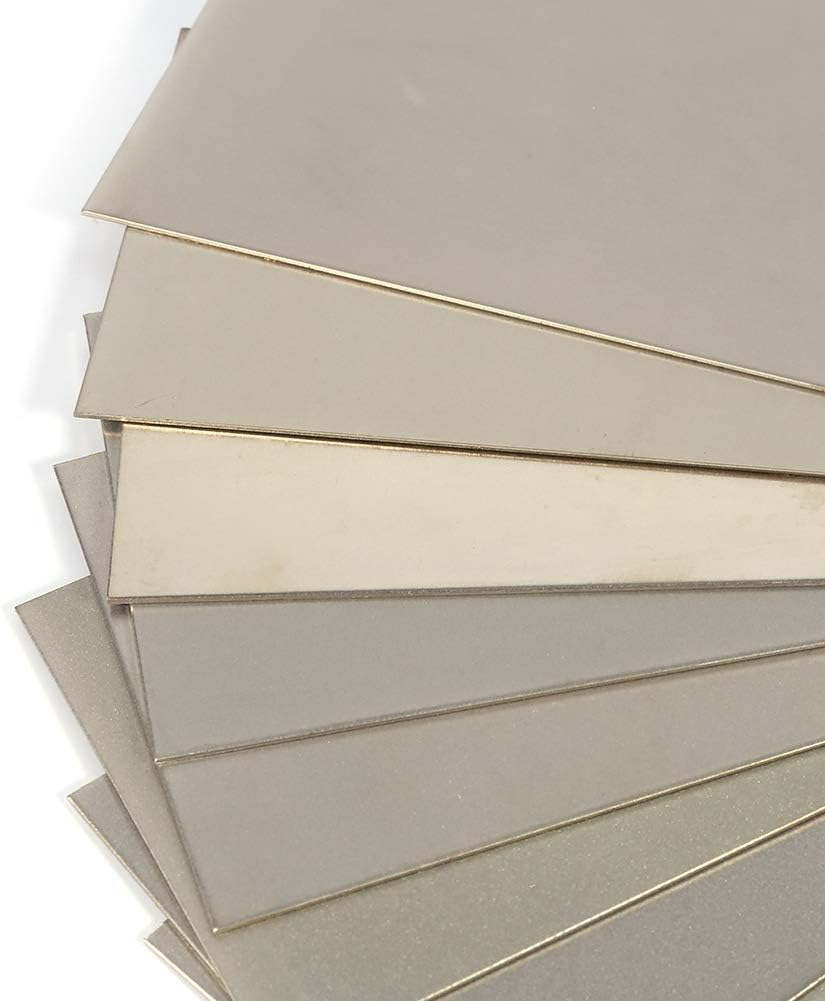 80-3000 Grit Rectangle Diamond Knife Set Thin Grinding Polishing Sharpening Stone Whetstone(400 Grit), Silver - Image 5