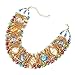 KAYMEN FASHION JEWELLERY Luxury Gold Plated Copper Chians and Crystal Stone Knit Statement Choker Necklaces for Women 4 Colors (Multicolor)