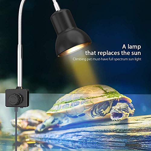 DADYPET Reptile Heat Lamps, Turtle Lamp UVA/UVB Turtle Aquarium Tank