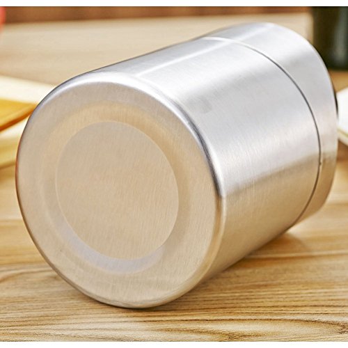 LOVEINUSA Mini Table Trash Can Recycling Brushed Stainless Steel Wave Cover Counter Top Garbage Bin