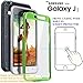 Samsung Galaxy Luna / Galaxy J1 (2016) J120 / Amp 2 / Express 3 case, COVRWARE [Aegis Series] Built-in [Screen Protector] Heavy Duty Full-Body Rugged Holster Armor [Belt Clip][Kickstand], Green