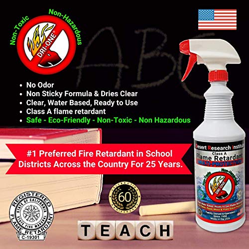 Fire Retardant Spray for Fabric, Wood, Plant Based Products Class A