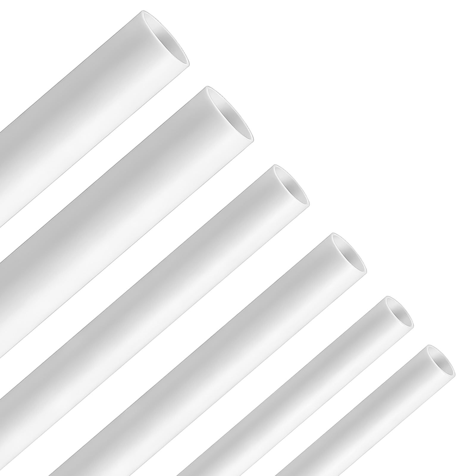 Photo 1 of 15PCS ABS Plastic Tube 3mm 4mm 5mm 3 Sizes White Round Tubes Connector Cylinder Bar Rod Hollow Tubing for DIY and Crafts Table Architectural Model Making(9.8" Long)