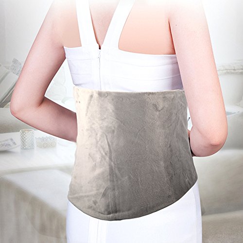 XL Heating Pad - King Size Electric Heating Pad with Moist and Dry Heated with Ultra Fast-Heat Technology for Portable and Washable Heating Pad (12" x 24") (Gray) - Thumbnail 4