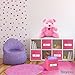Royexe - Storage Cubes - (Set of 8) Storage Baskets | Features Dual Handles & 10 Label Window Cards | Cube Storage Bins | Foldable Fabric Closet Shelf Organizer | Drawer Organizers and Storage (Pink)