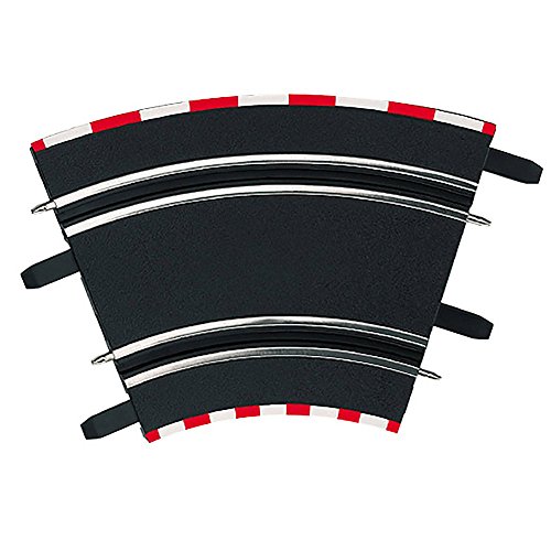 Carrera 61612 1/45 High Banked Curve Track Section Part for Use With GO!!! And Digital 143 - Pack of 4