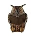 Ivy Home Schooling Garden Solar Resin Statuary Owl Statue Art Ornament Decor for Lawn Yard Patio
