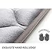 furrybaby Dog Bed Mat Flat Crate Mat with Anti-Slip Bottom Machine Washable Pet Kennel Pad for Dog Sleeping (XL 48x30'', Grey Mat)