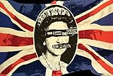 CLASSIC SEX PISTOLS GOD save the QUEEN poster BRITISH flag PUNK 24X36