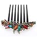FACILLA Flower Mix Color Metal Rhinestone Chinese Stylish Wedding Hair Pin Hair Comb Hair Clip 4.22