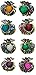 Set of 8 Lovely Heart Mini Jaw Clips Decorated with beads and crystals DW864175-heart1-8