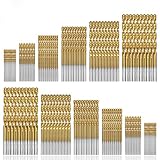 120 Piece Twist Drill Bit Set by Sibaok, Upgrades HSS Shank Steel Micro/Mini Drill Bits with Titanium Plated, for Wood, Plasticl Bits, Soft Metal, Steel, Aluminum Alloy, Precision 1/1.5/2/2.5/3/3.5 mm