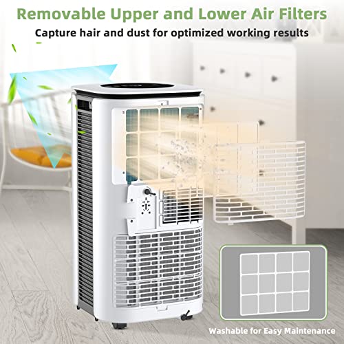 COSTWAY Portable Air Conditioner, 9000BTU 4in1 Multifunction Air
