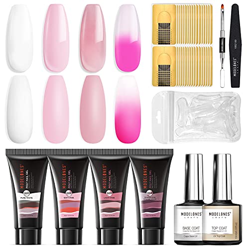 Modelones Poly Nail Gel Kit 30ml Temperature Color Changing Extension