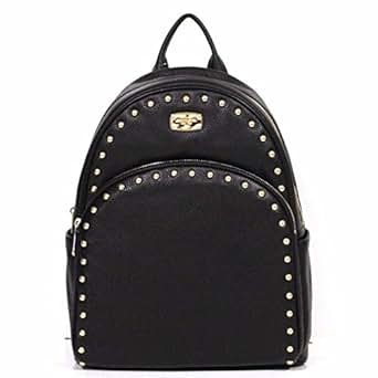 black studded michael kors backpack