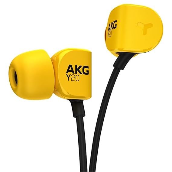 AKG Lightweight inEar Headphone, Yellow (Y20UYEL) Electronics