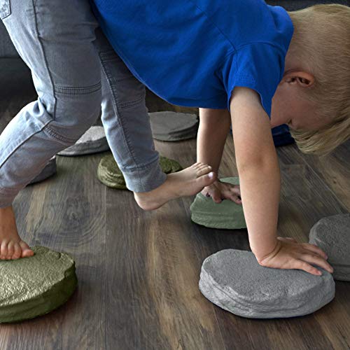 JumpOff Jo Foam Stepping Stones for Kids Set of 10 Colored