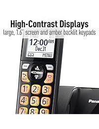 Panasonic   Teléfono inalámbrico ampliable con bloque de llamadas