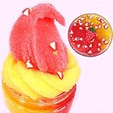 Sunool Strawberry Cloud Clime, Cotton Candy Floam Slime Supplies Putty Stress Relief and Scented Sludge Toy(120ml)