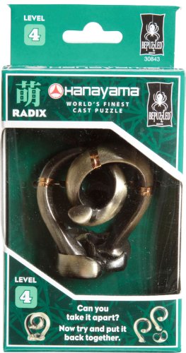 RADIX Hanayama Cast Metal Brain Teaser Puzzle (Level 4)