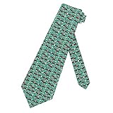 URTEOM Men's Tie Silk Floral Flower Necktie Woven