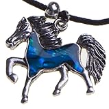 Blue Abalone Paua Shell Silver Jewelry Earring Mood Necklace Horse Heart Dolphin Cross Valentines Gift