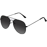 Pistha Aviator Sunglasses for Men, Military Style Sun Glasses | Mens Aviator Sunglasses-Black Sunglasses Military Style Sun Glasses for Daily Wearing and Halloween Costume