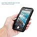 Temdan iPhone SE/5S/5 Waterproof Case Built-in Screen Protector Shockproof Clear Waterproof Case for iPhone SE/5S/5(4inch) (Black)