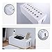 Cable Management Box Cord Organizer - White Special 12'' x4.8''x4.8'' For PC Wall Power Strip Wire Plug Cover Conceal Hide Solution Kit with Fastening Cable Zip Ties