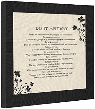 Do It Anyway Abstract Art Canvas Do The Right Thing Blank