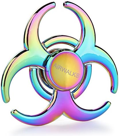 Hand Spinner Fidget Toy, Finger Spinner, AIRWALKS Aluminium Alloy High Speed Up to 3 Mins Spins, EDC ADHD Focus Tri-spinner to Relieves Anxiety and Boredom (camo)
