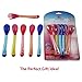 Baby Weaning Feeding Spoon Fork - 6 Pc Set - Heat-Sensing Safety Feeding Dispensing Spoons Utensils for Infant, Toddler - Non-Toxic, BPA Free & FDA Approved - Best For Eating, Weaning & Teething