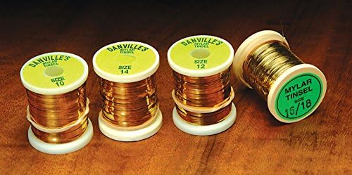 DanvilleFlat Mylar Gold/Silver Tinsel Spooled Four Sizes